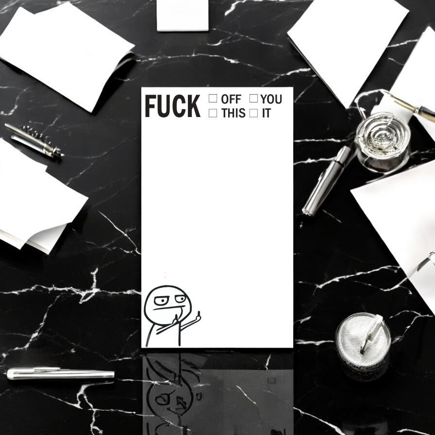 To-Do List – Fuck Off | Humorous & Bold Task Notebook
