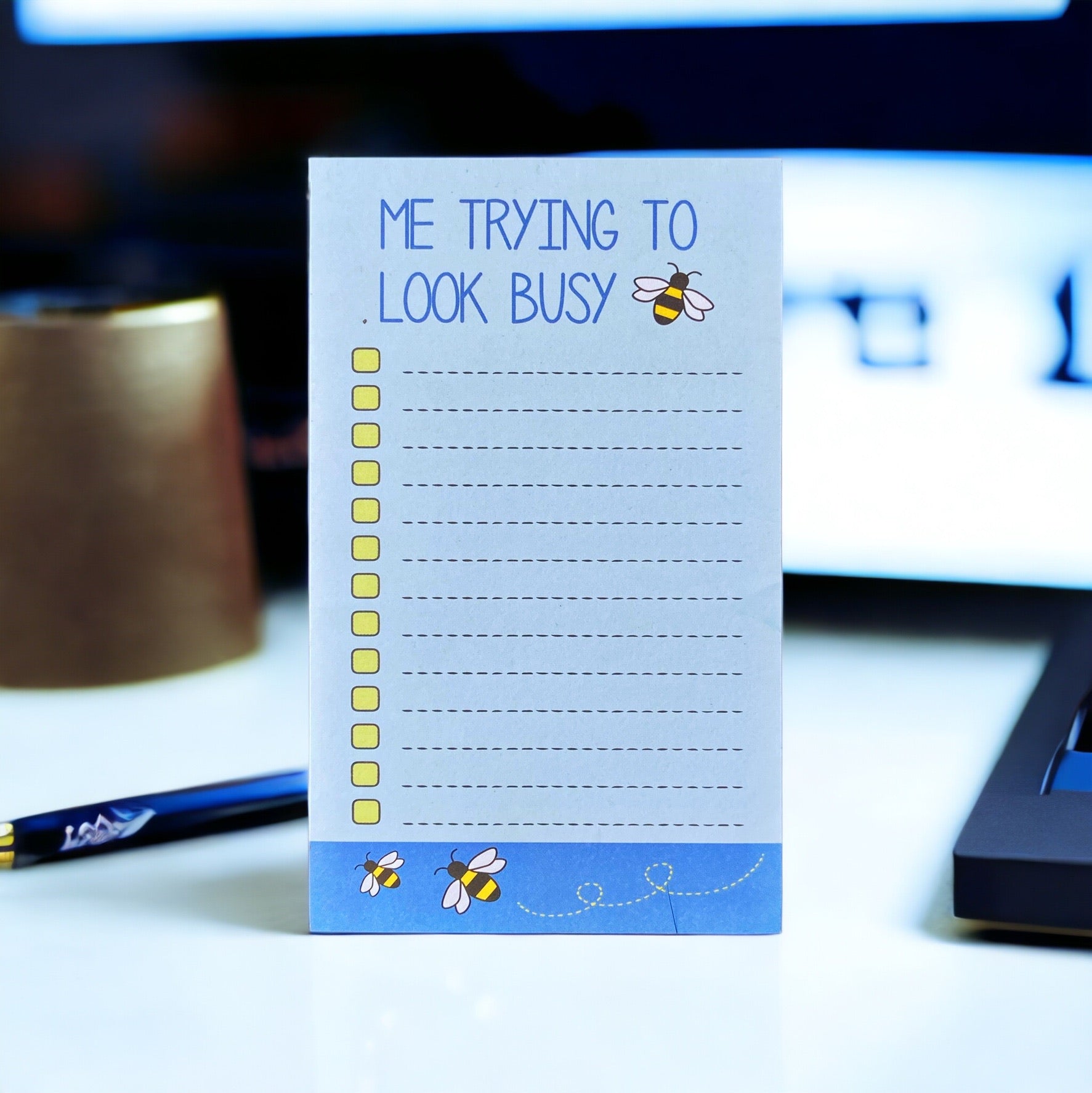 To-Do List – Me Trying To Look Busy | Fun & Relatable Task Notebook