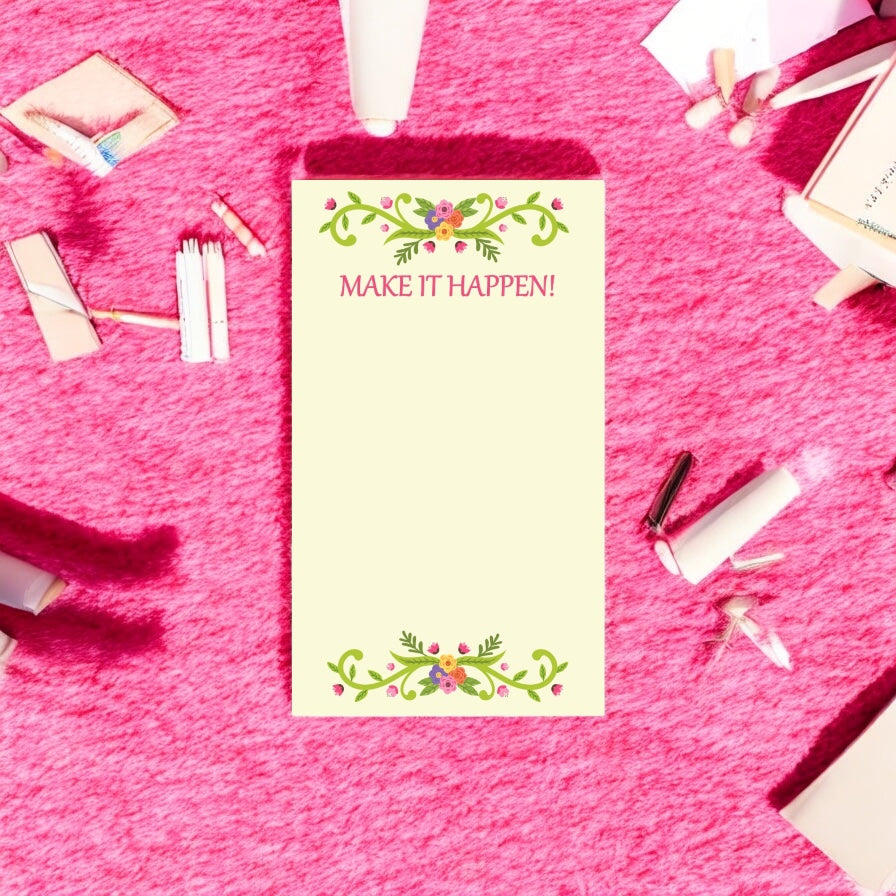 To-Do List – Make It Happen | Motivational Daily Planner Notebook