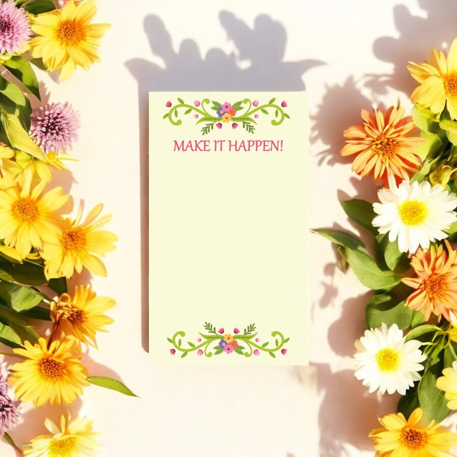 To-Do List – Make It Happen | Motivational Daily Planner Notebook
