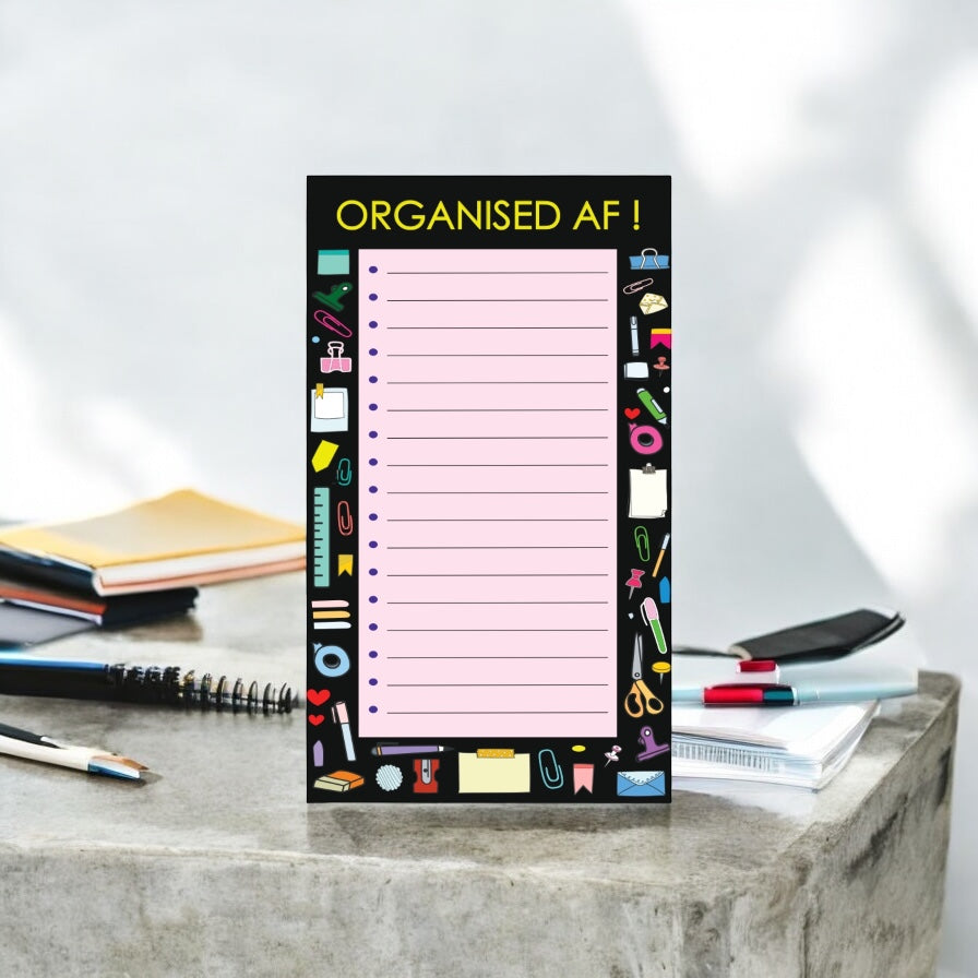 To-Do List – Organized AF | Bold & Motivational Task Planner