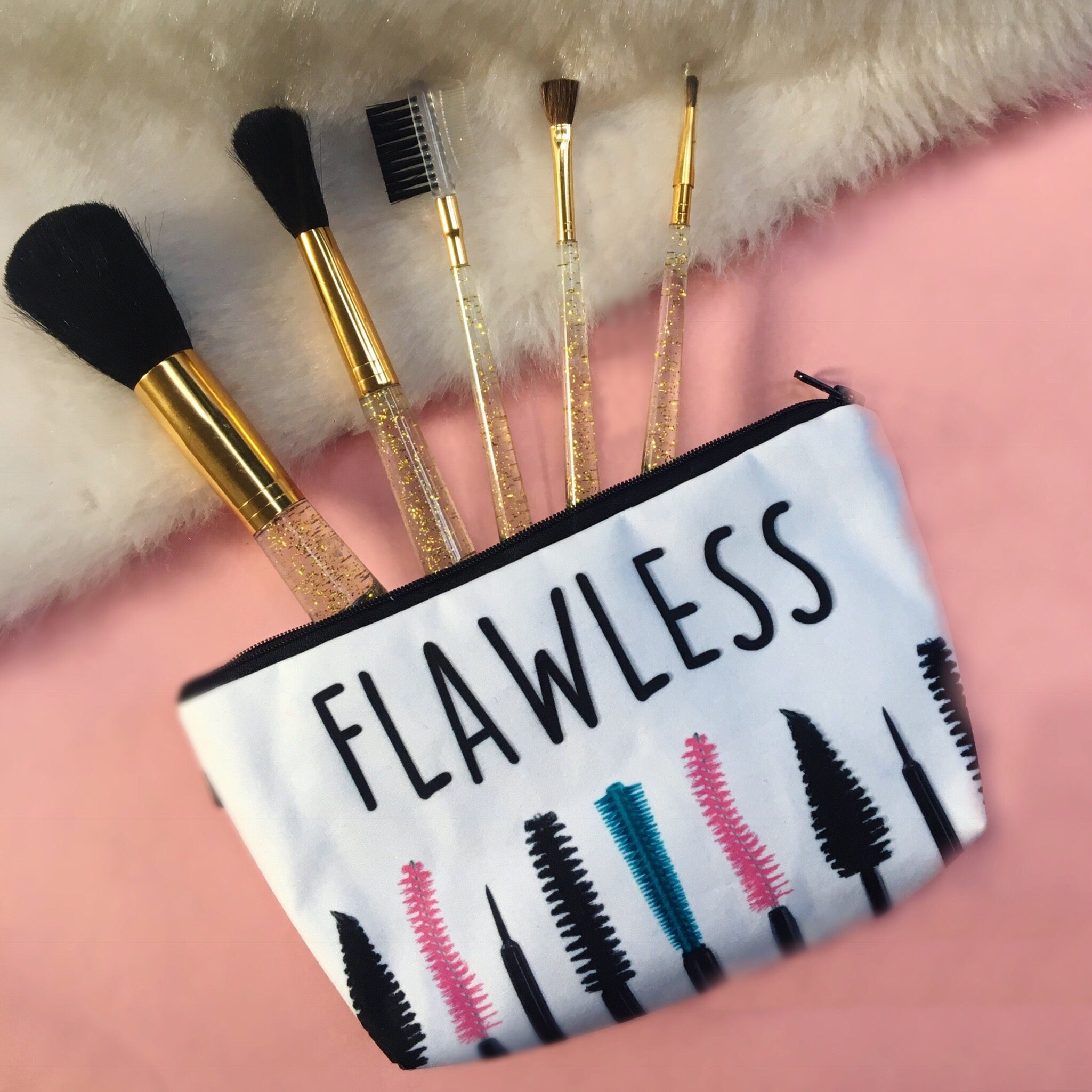 Mother's Day Makeup Pouch - Flawless Mom