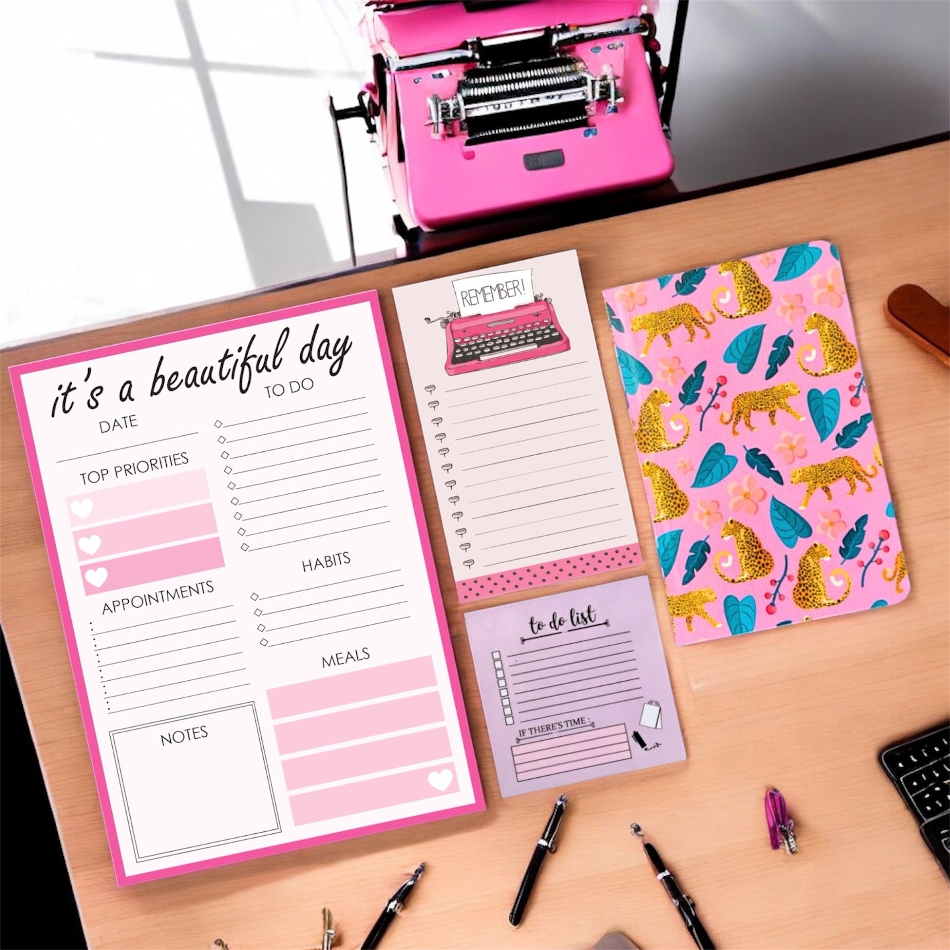 Ultimate Stationery Combo - Roar & Remember | Cute Daily Planner & Notepad Set