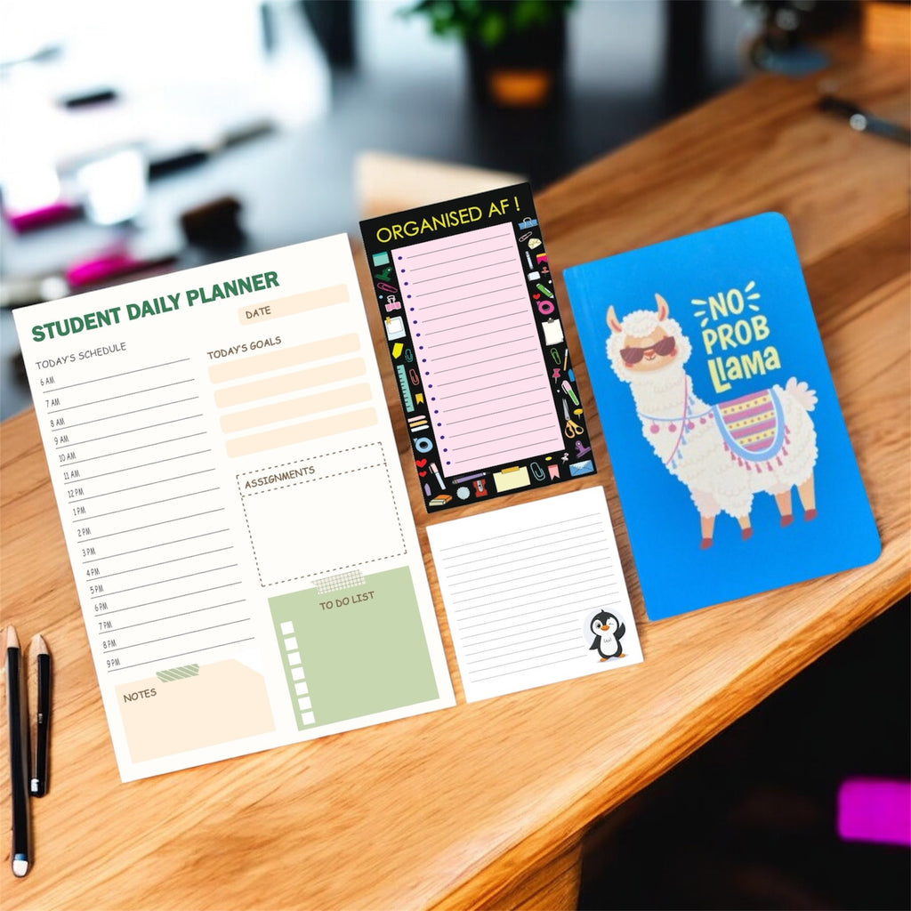 Ultimate Stationery Combo - Study Buddies | Student Planner & Cute Desk Essentials