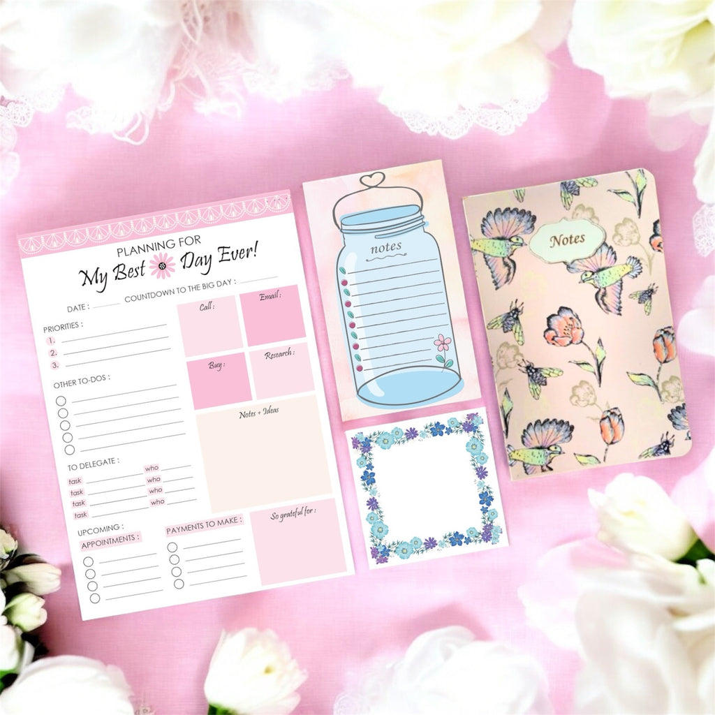 Ultimate Stationery Combo – Wedding Bells | Bridal Planner & Wedding To-Do Set