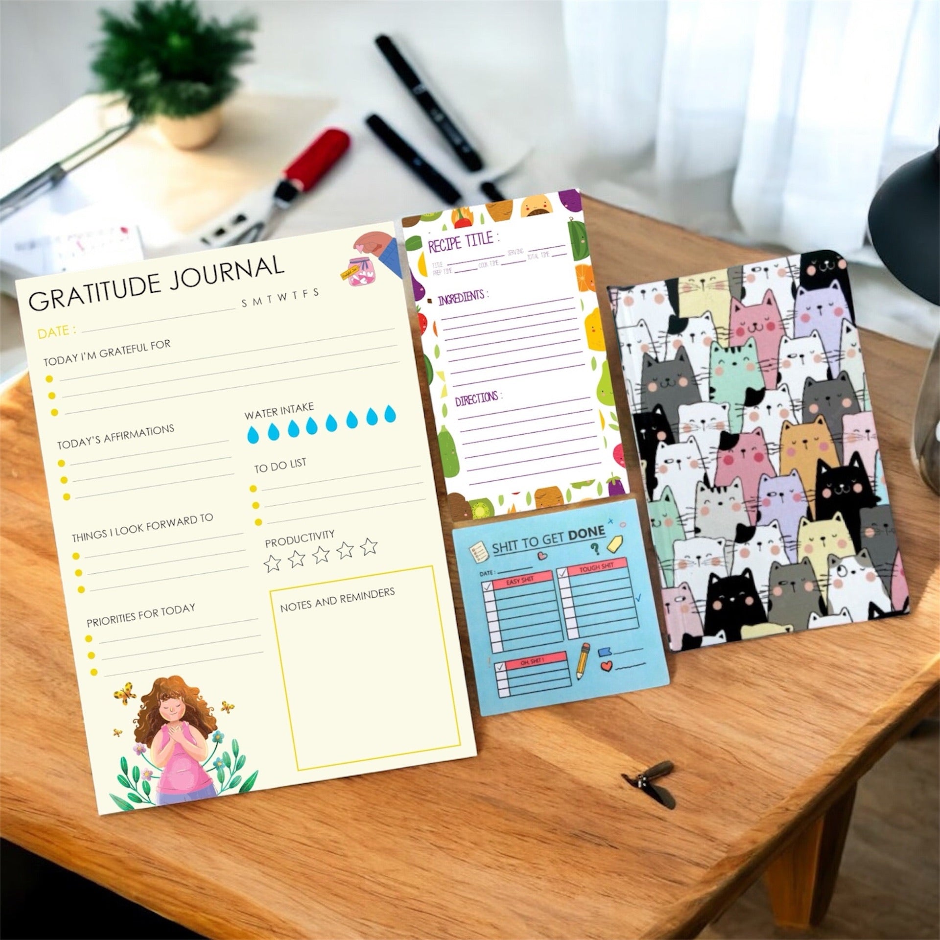 Ultimate Stationery Combo – Grateful But Done | Gratitude Journal & Stationery Set