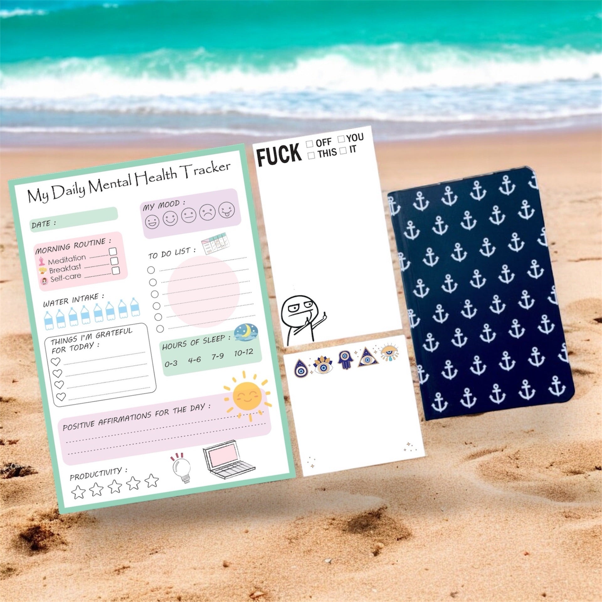 Ultimate Stationery Combo – Protect My Peace | Mental Health & Planning Kit