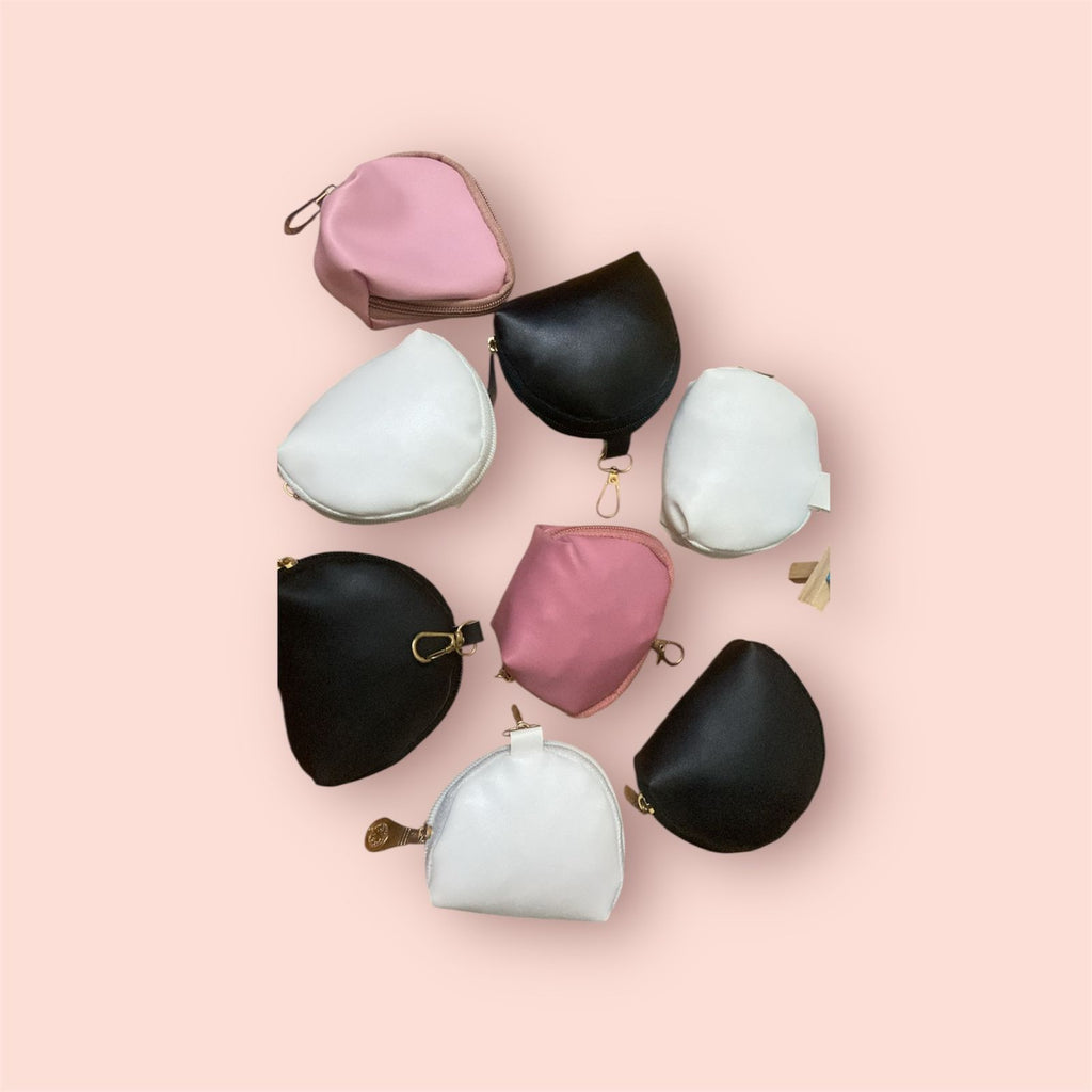 Pack of 3 Mini Luxe Leather Pouch Charms – Chic Keychain Accessory